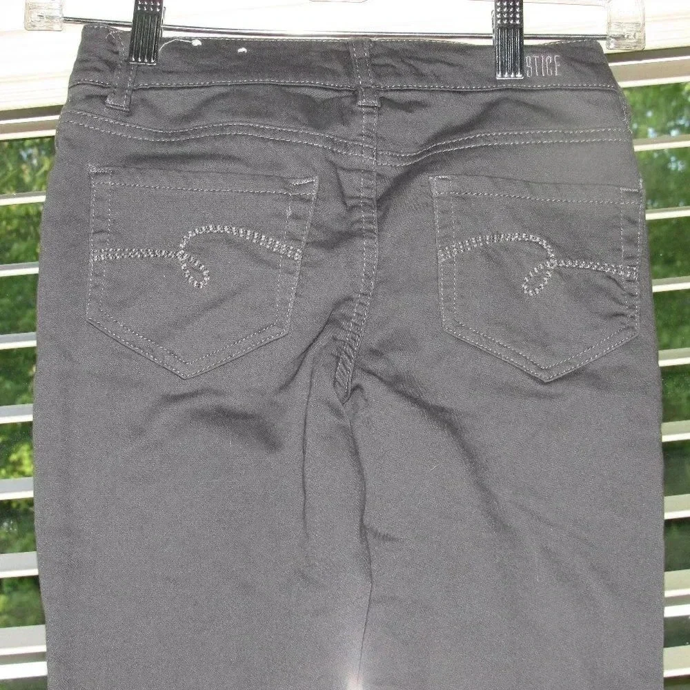 JUSTICE Mid-Rise Jegging Gray Girl's Pants Size 10